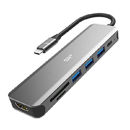 並行輸入 Silicon Power USB Cハブ 7-in-1 USB Cアダプター 60W電源...