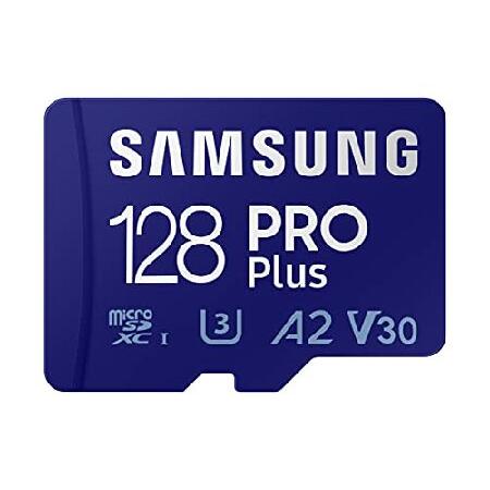 並行輸入 SAMSUNG (サムスン) PRO Plus + アダプター 128GB MicroSD...