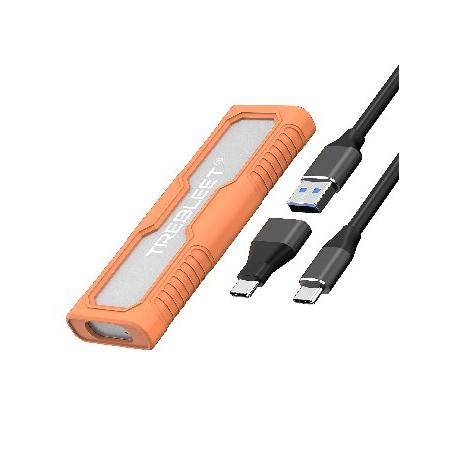 並行輸入 M.2 NVMe SSDエンクロージャ 耐衝撃TPUケース Type-C - NVMe P...