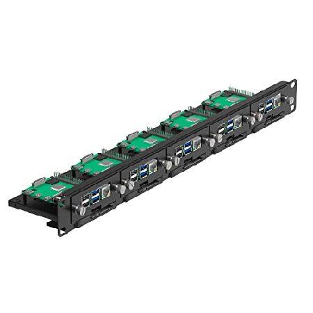 並行輸入 UCTRONICS 19インチ 1U ラックマウント Raspberry Pi用 SSDブ...
