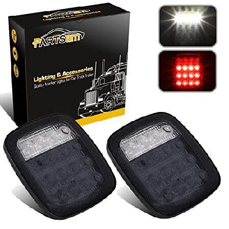 並行輸入 Partsam LEDテールライト 2個 LED16LED ストップブレーキターン リバー...