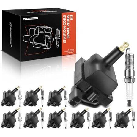 並行輸入 A-Premium イグニッションコイルパックとイリジウムスパークプラグ 10個セット C...