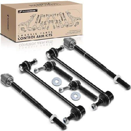 並行輸入 A-Premium フロントサスペンションキット インナーアウタータイロッドエンド スウェ...