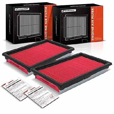 並行輸入 A-Premium エンジンエアフィルター 2個 Infinit Q50 ＆ Nissan...