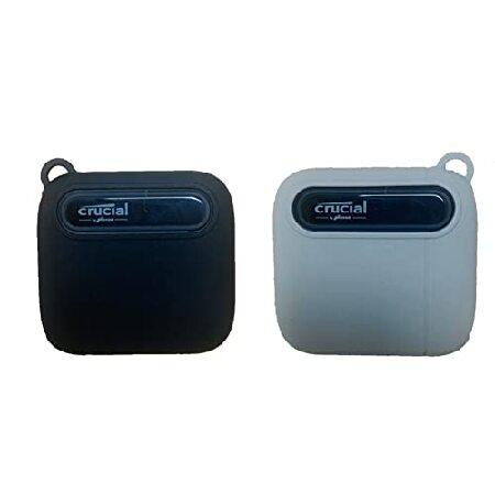 並行輸入 DAYJOY ソフトリキッドシリコン保護ケースカバー 2パック Crucial X6 50...