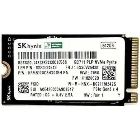 並行輸入 SKhynix 512GB M.2 2242 42mm BC711 NVMe PCIe G...