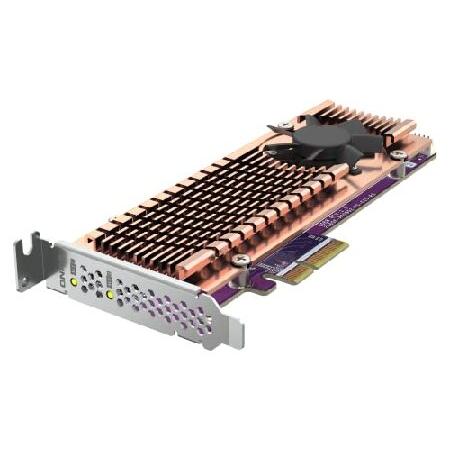 並行輸入 QNAP QM2-2P-344A デュアル M.2 PCIe SSD拡張カード、最大2つの...