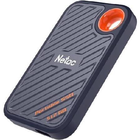 並行輸入 Netac 512GB エクストリーム ポータブル SSD 外付けソリッドステートドライブ...