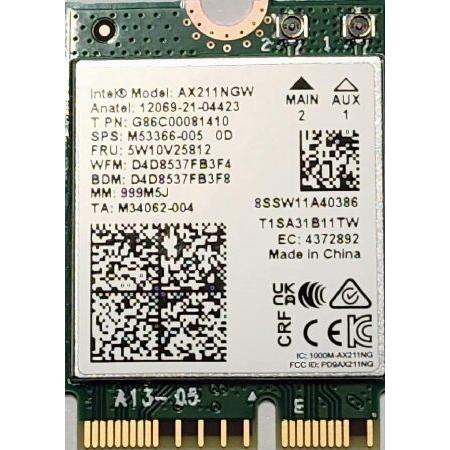 並行輸入 Intel 276891 Nt Ax211.ngwg Wi-fi 6e Ax211 [gi...