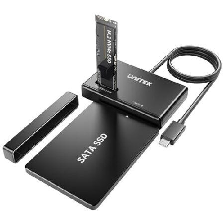 並行輸入 Unitek USB to SATA HDD/SSD+ M.2 NVMe SSD 変換アダ...