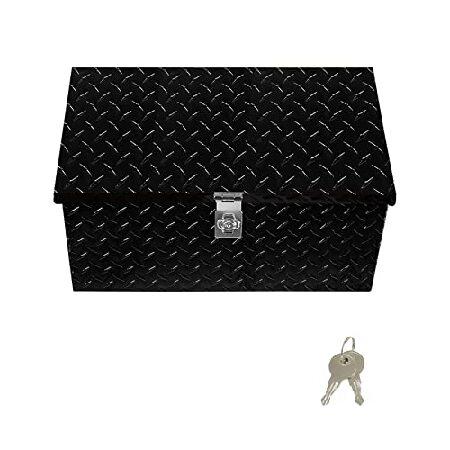 並行輸入 GXYWADY 20インチ ブラックアルミニウムダイヤモンドプレートツールボックス トラッ...