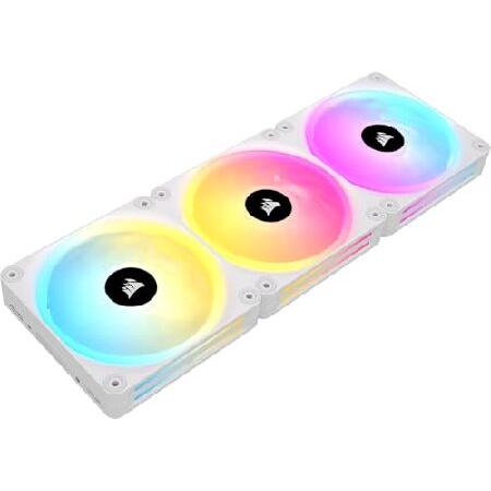 並行輸入 CORSAIR iCUE LINK QX120 RGB スターターキット White 12...