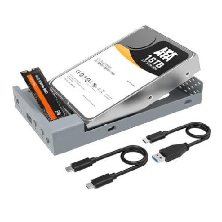 並行輸入 MAIWO USB C - M.2 NVMe + 2.5 "/3.5" SATA アダプタ...