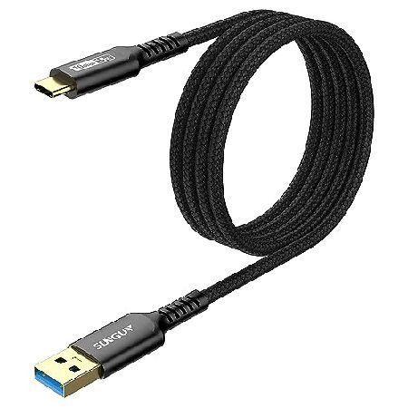 並行輸入 SUNGUY Android Auto USB C Cable, 5FT Braided ...