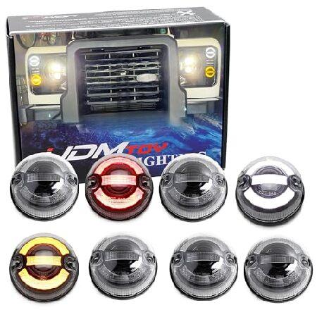 並行輸入 iJDMTOY 8pc Set OE-Size 73mm Diameter Clear L...