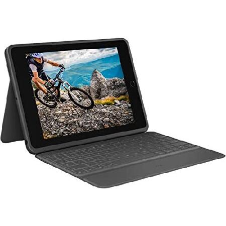 並行輸入 Logitech Rugged Folio - iPad (第7世代、第8世代、第9世代)...