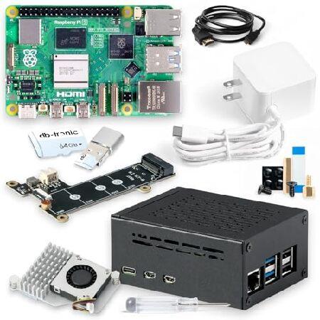 並行輸入 Raspberry Pi 5 8GB PCIe M.2 NVMe - セット | メタルケ...