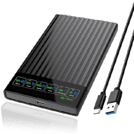 並行輸入 ShuoLe 2.5インチ SATA - USB 3.0/3.1/3.2 Type C 外...