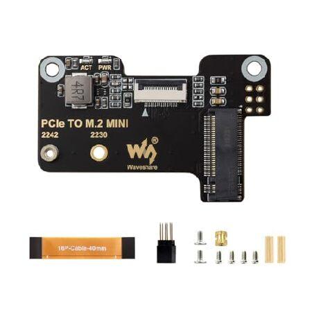並行輸入 Waveshare PCIe - M.2 Miniアダプター、Raspberry Pi 5...
