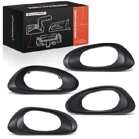 並行輸入 A-Premium 4Pcs Interior Door Handle Bezels Co...