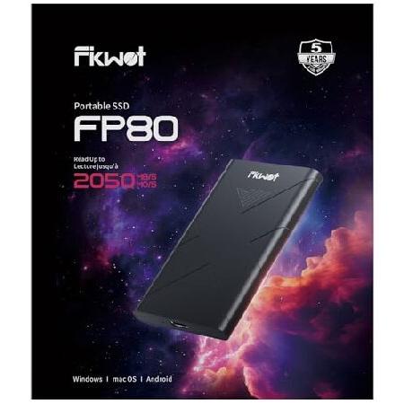並行輸入 Fikwot FP80 1TB 外付け SSD ポータブル SSD USB3.2 Gen2...