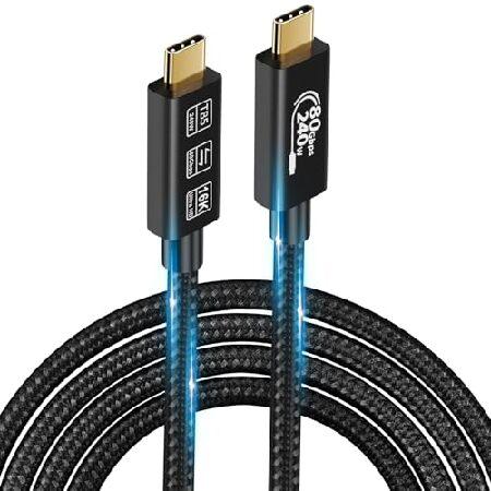 並行輸入 USB4 Cable, with Thunderbolt 5 Cable, 240 W C...