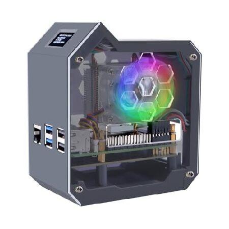 並行輸入 GeeekPi N07 MiniTower NVMe NASキット Raspberry P...