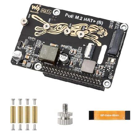 並行輸入 Raspberry Pi 5用PoE機能(B)付きPCIe→M.2アダプター、NVMe M...