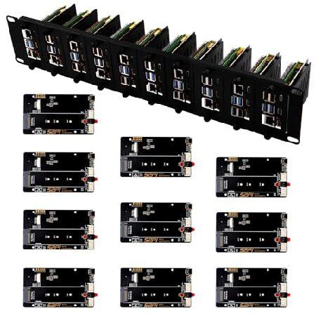 並行輸入 GeeekPi 19インチ 2U ラックマウント Raspberry Pi 5用 PCIe...