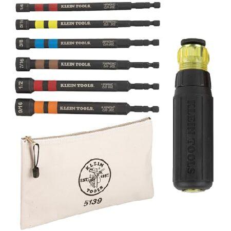 並行輸入 Klein Tools 80182 ラチェット式インパクト定格中空パワーナットドライバーセ...