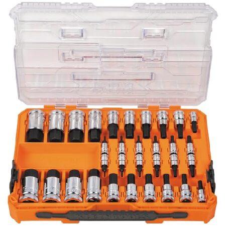 並行輸入 Klein Tools 65233HEX Hex Bit Socket Set, 1/4,...