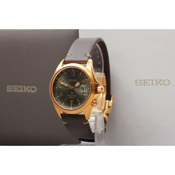 SEIKO Prospex Alpinist SBDC136 0D7416 SS×革 AT グリーン...