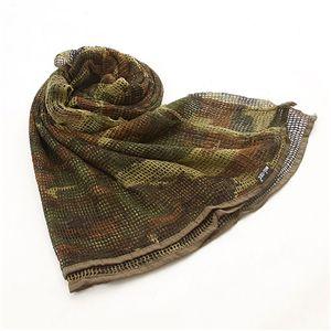 メッシュ マルチ スカーフ 約80×180cm 大判 ウッドランド MI L-TEC 綿混 ミルテッ...