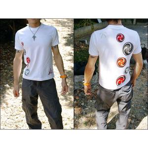 戦国武将Tシャツ 〔小早川家 右三つ巴〕 Sサ...の詳細画像2