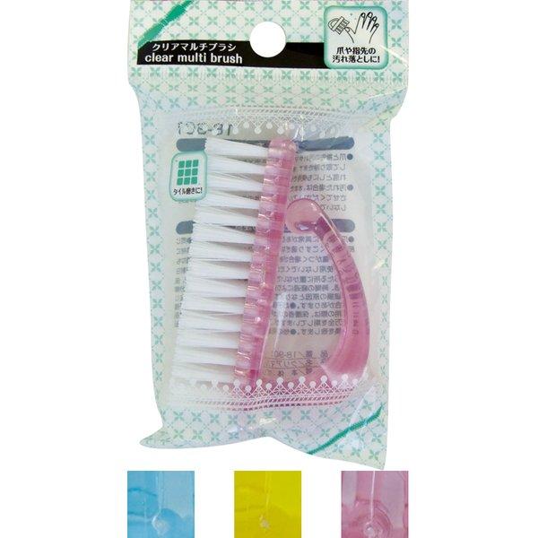 クリアマルチブラシ カラーアソート/指定不可 〔12個セット〕 18-901
