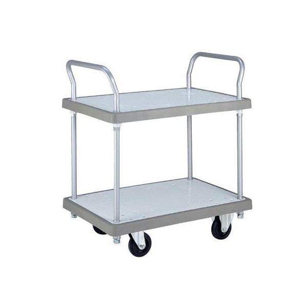 バンパーキャリー/台車 〔小 2段式両袖 4インチ エラストマー車〕 自在×2 固定×2 ストーンホ...