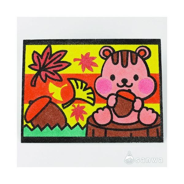 （まとめ） かんたんすな絵シリーズ 秋 りす 〔×10セット〕