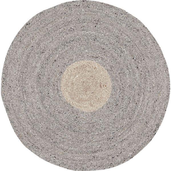 ラグ カーペット マール GY／BE グレー／ベージュ 約120cm円形