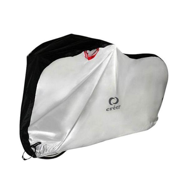 ライズクリエイション creer 自転車カバー 大人用 確かな撥水性と耐久性 シルバー C017-S...