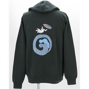 10柄 語れる立体和柄パーカー(NP)　波兎　XL