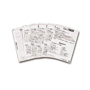 [ PADI ] パディジャパン 水中用キューカード(CW用)