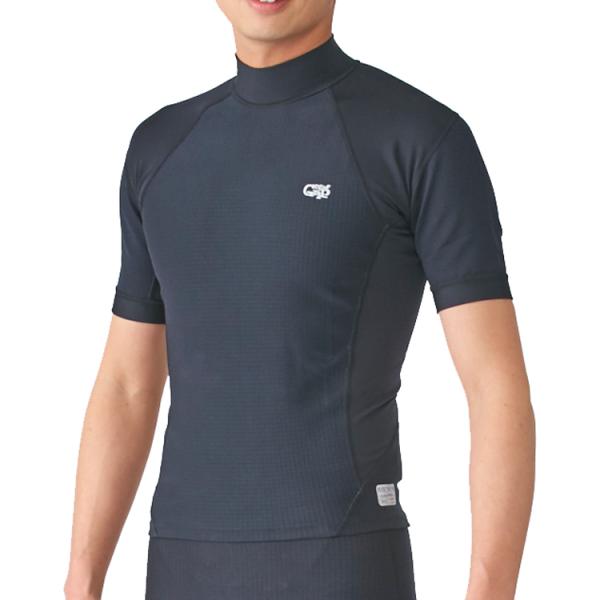 [ Surf Grip ] SURF GRIP HC CSP エアースキン 半袖/ブラック 男女兼用