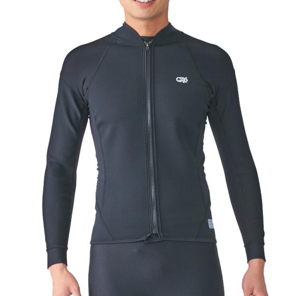 [ Surf Grip ] HC CSP AIR SKIN エアースキン 長袖/フロントジップ ブラ...