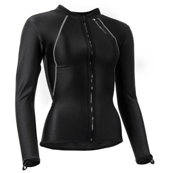 [ SHARKSKIN ] シャークスキン チルプルーフ ロングスリーブ フルジップ ウィメンズ C...