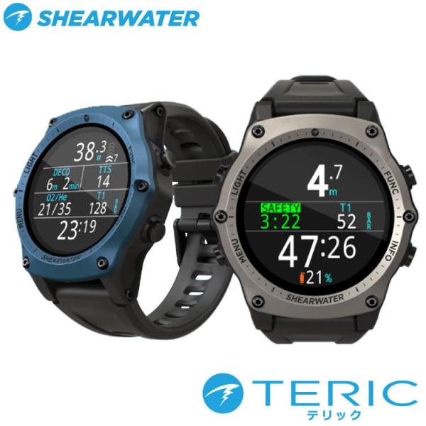 [ SHEARWATER ] シェアウォーター TERIC テリック シルバー ブルー ダイブコンピ...