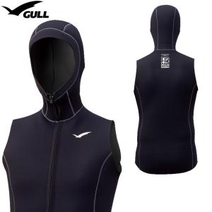 [ GULL ] 2mm×3mmFIRフードベスト メンズ GW-6659A FIR FOOD VEST MEN'S GW6659A｜mic21