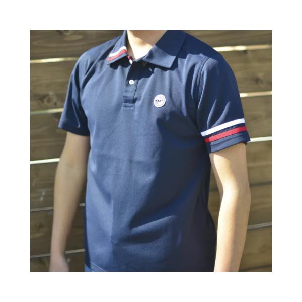 [ SAS ] トリコロール ポロ (NVY) 40012 TRICOLOR POLO ポロシャツ ...