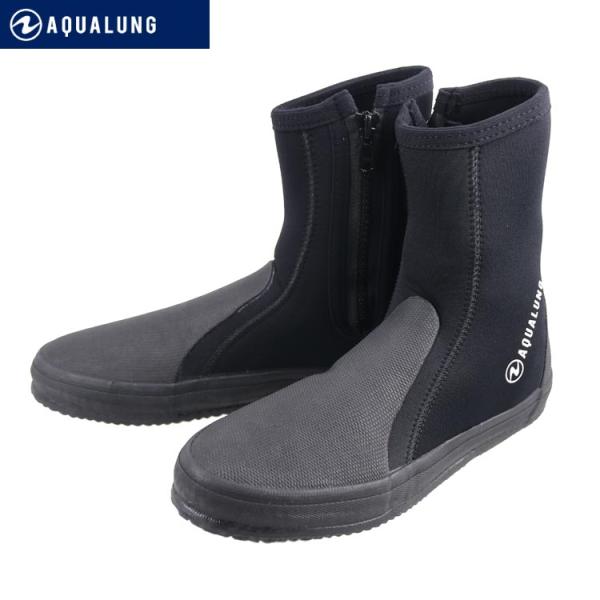 [ AQUALUNG ] アクアラング カレントブーツ 4mm デッキソール ファスナー付き ダイビ...
