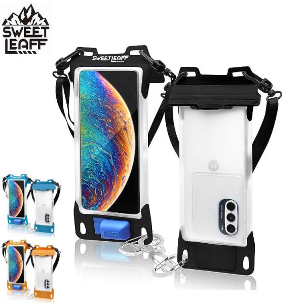 [ SWEETLEAFF ] エアポンプ搭載スマホ防水ケース XLサイズ