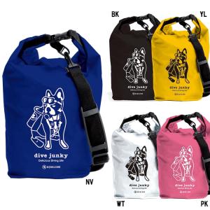 [ アクアラング ] DIVE JUNKY Waterproof Bag with Shoulder Belt ダイブジャンキー ウォータープルーフバッグ ショルダーベルト付き 防水バッグ [ cla｜mic21